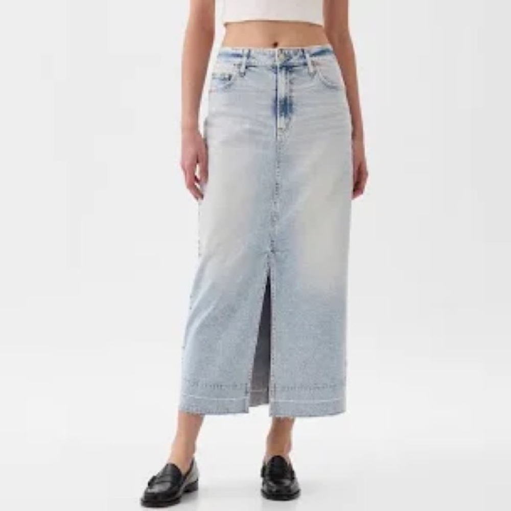 Gap Denim Midi Skirt NWT